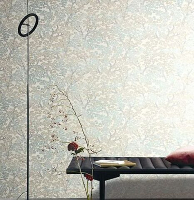 Обои с цветочным принтом в японском стиле KIM804