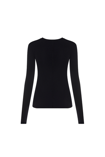 Лонгслив из бамбука Чёрный