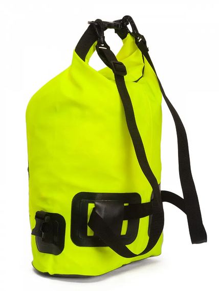 Гермосумка через плечо Sargan Пляжка с доп.карманом 15 л желтая флуор