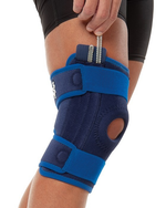 Бандаж для колена со спиральными шинами и силиконовым кольцом 893 VARITEKS, разъёмный, серия NEXUS