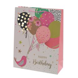 GAEM Пакет подарочный L (бумага 210г/м2, блок микс 12шт), L31 W12 H40 см, 4в.