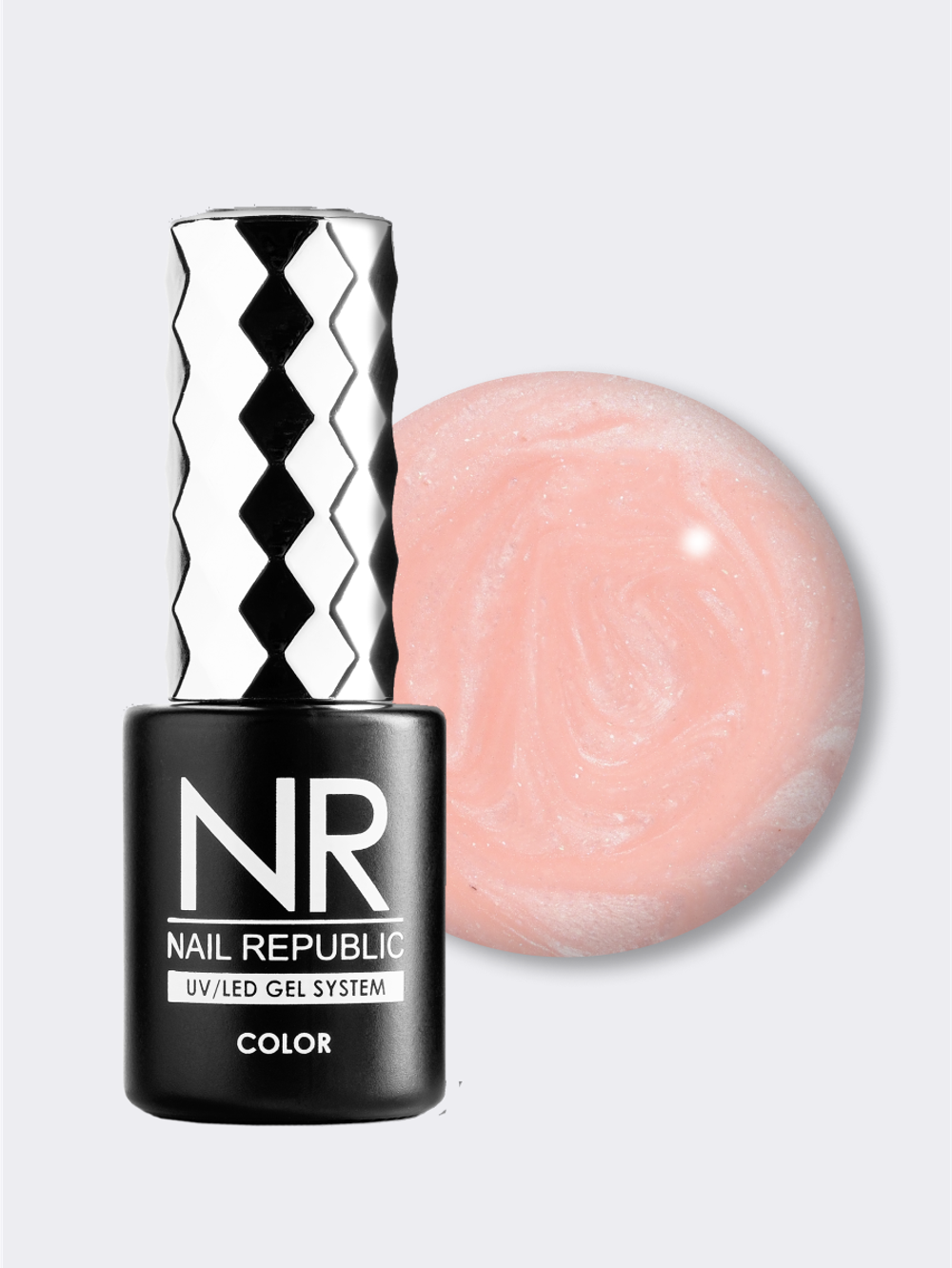 Nail Republic Гель-лак NR-012 PEARL PRINT Жемчужный персик, 10 мл