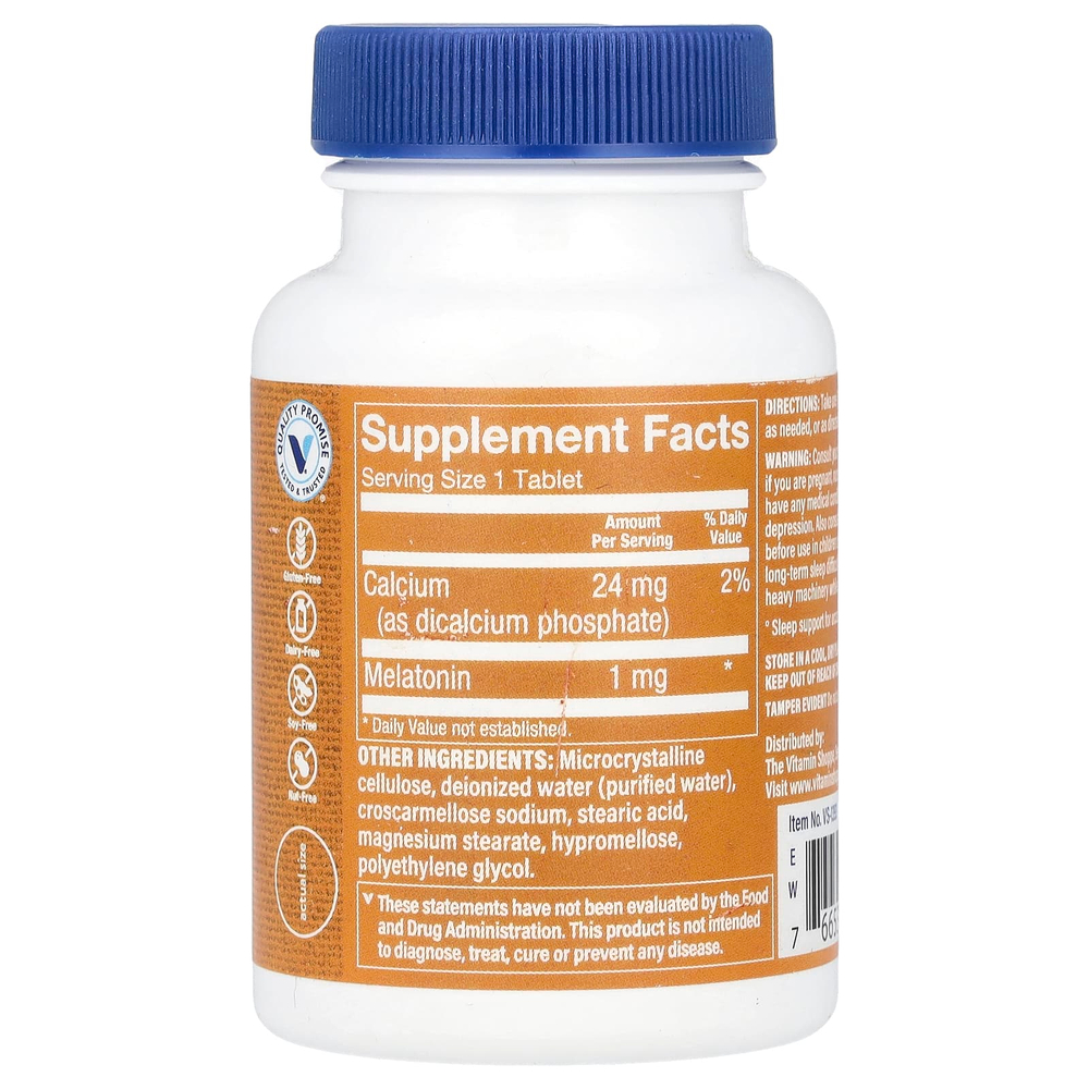 The Vitamin Shoppe, Мелатонин, 1 мг, 120 таблеток