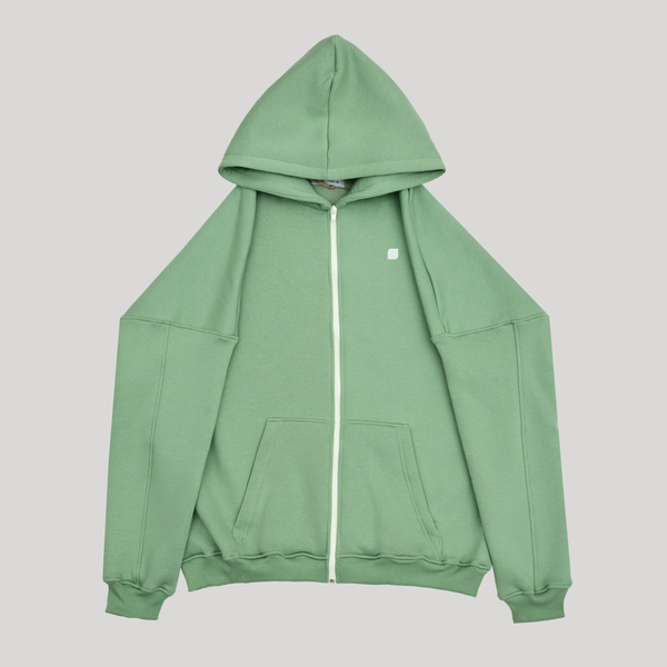 Zip-Up Hoodie Basil