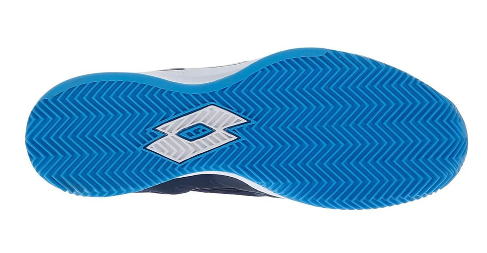Мужские кроссовки теннисные Lotto Mirage 200 Clay - navy blue/blue ocean/all white