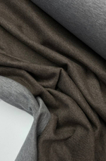 Трикотаж кашемир с хлопком Double серый/тауп