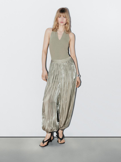 Massimo Dutti Трикотажное боди - Studio, светло-зеленый