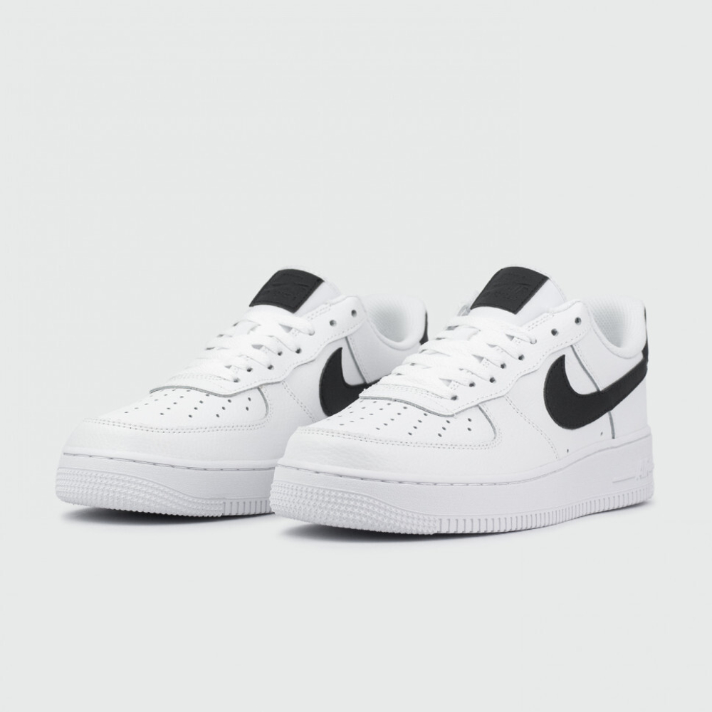 кроссовки Nike Air Force 1 Low White / Black Swoosh Wmns