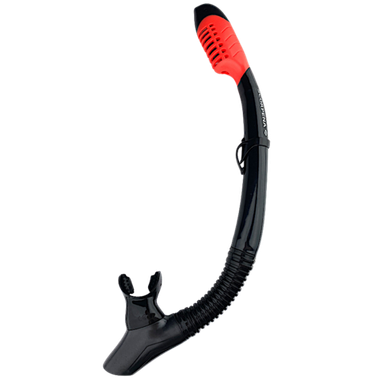 Трубка Scorpena J2 с двумя клапанами изогнутая Чёрная