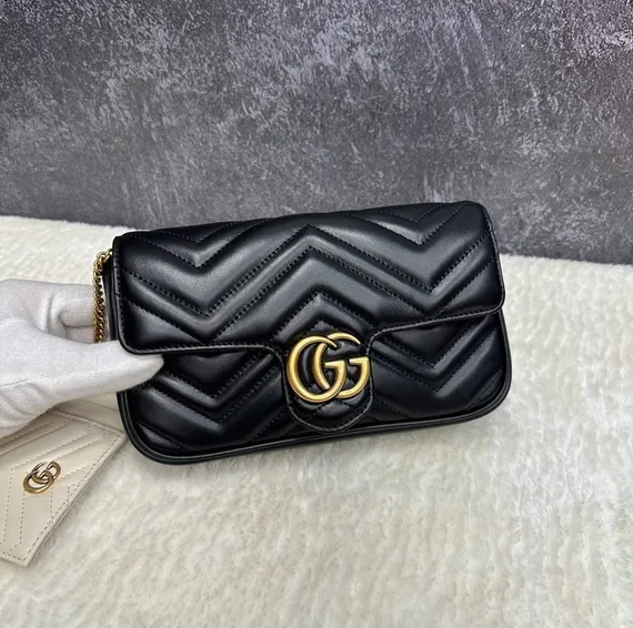 Мини-сумка Gucci GG Marmont черный