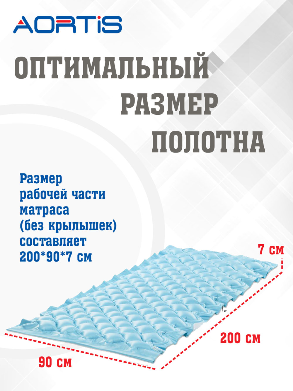 Матрас противопролежневый AORTIS ячеистый M130LPS