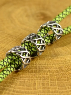 Бусина «Витая» из нержавеющей стали