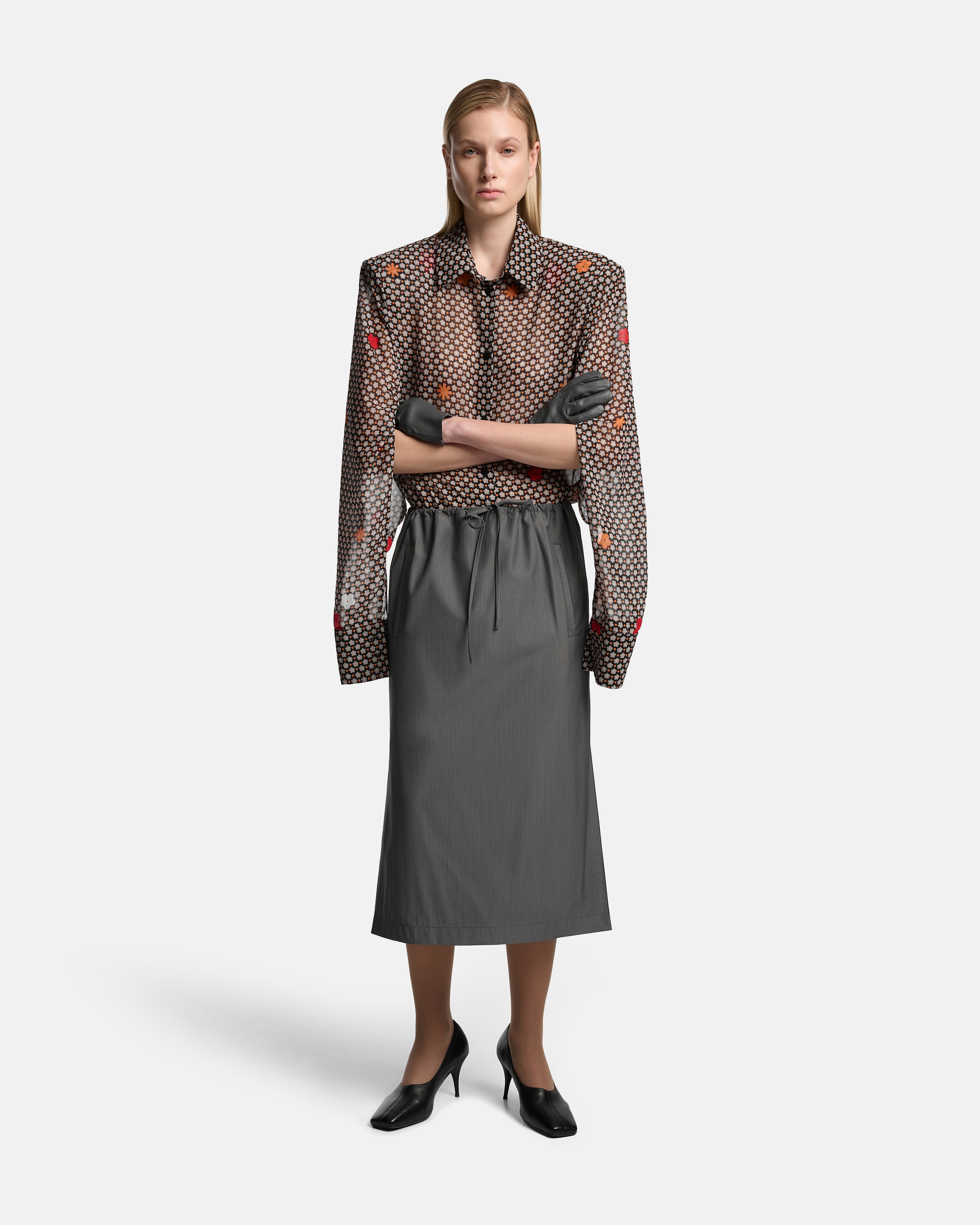 ЮБКА-ТОП ИЗ КОСТЮМНОЙ ТКАНИ