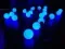 Светодиодная гирлянда шарики 5 м., 20 синих LED, статика, черный резиновый провод, Teamprof (TPF-S5-20C-40B-B/B)