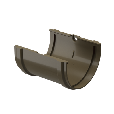 Соединитель желобов Premium, каштан