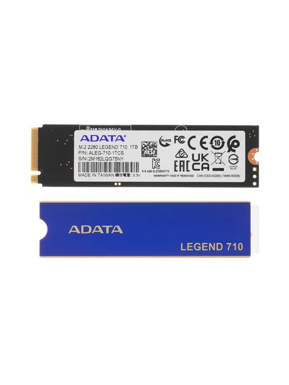 A-DATA SSD 1Tb Legend 710 M.2 2280,  PCI-E 3.0 x4  ALEG-710-1TCS