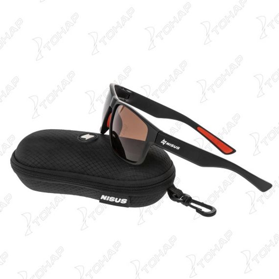 Очки поляризационные в жест.чехле (коричневый) (N-OP-LZ0471-C) Nisus