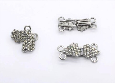 Крючки пришивные стразы, р. 35*10 мм