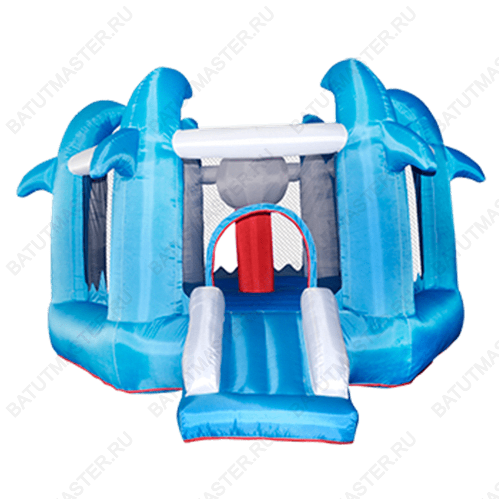 Батут для дачи "Царство дельфинов"  4,0*3,4*2,1м