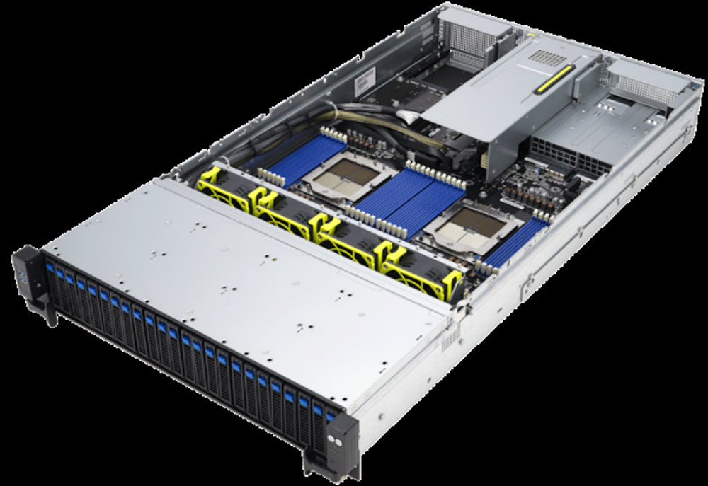 Серверная платформа 2U ASUS RS720A-E12-RS24U/10G/2.6kW/24NVMe/OCP
