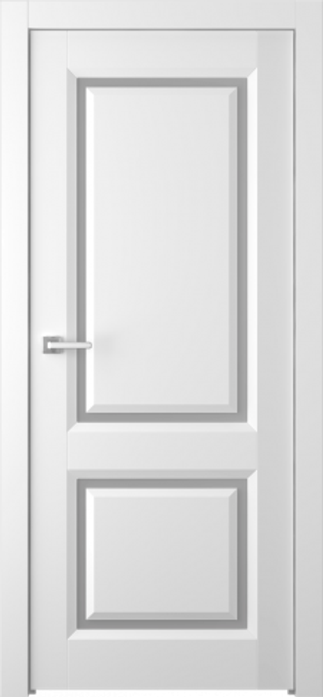 Дверь Платинум 2 / Цвет Эмаль белый / Мателюкс белый / Двери Belwooddoors