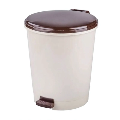 Ведро с педалью 12л (слоновая кость)