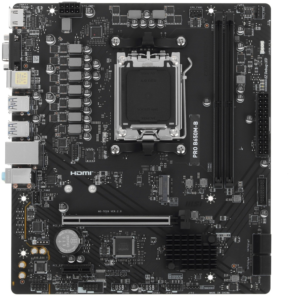 Материнская плата MSI PRO B650M-B