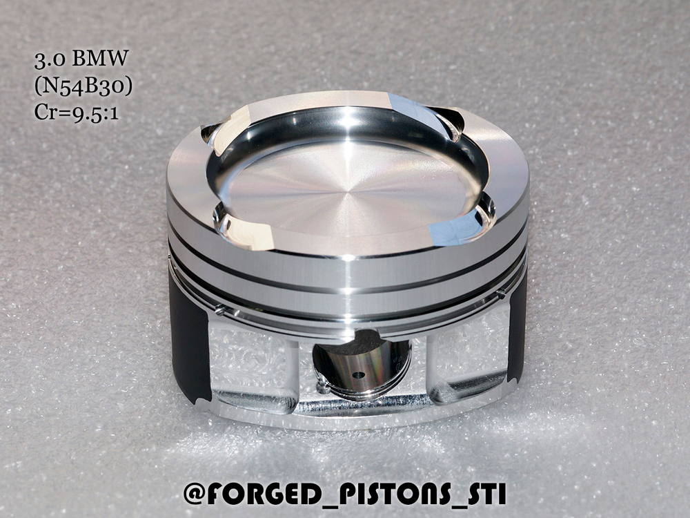 Кованые поршни СТИ BMW 3,0l N54B30 ТУРБО. Артикул - 330.11 Forged Pistons STI