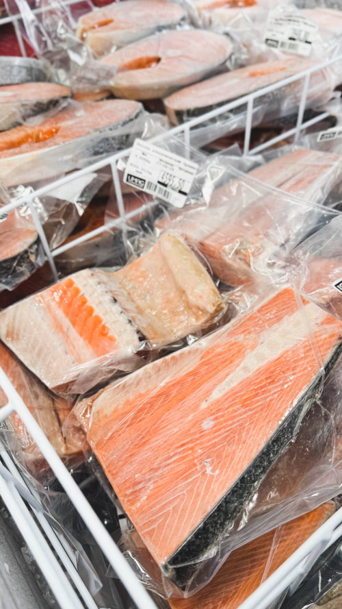 Лосось атлантический Премиум, полу-отруб