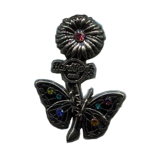 Значок Hard Rock Cafe - Butterfly - Flower