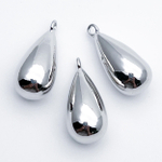 Подвеска Капля, цвет серебро, размер 23*10 мм, цена за 1 шт