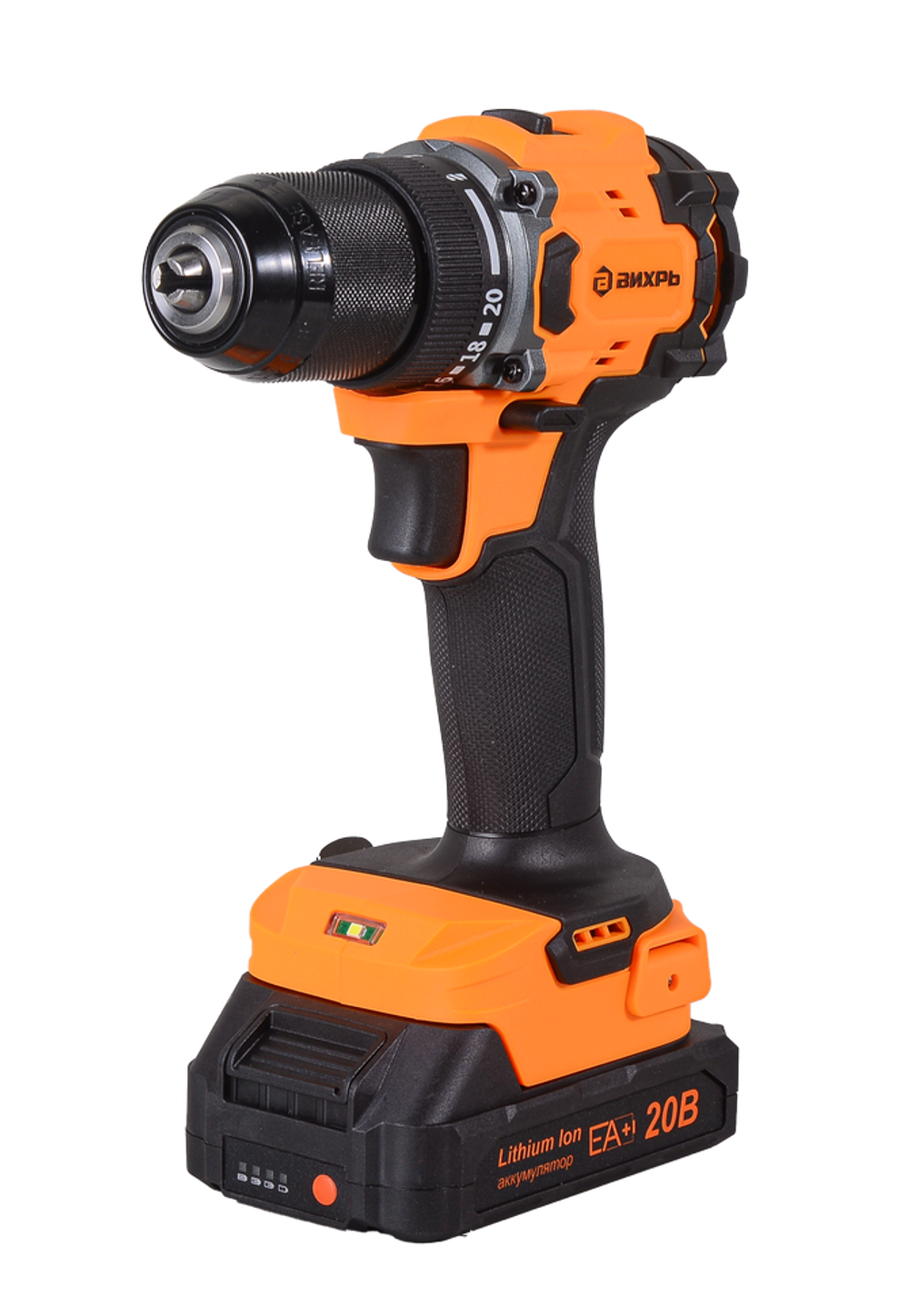 Дрель-шуруповерт Вихрь ДА-20Л-2К/БП (бесщеточный двигатель)