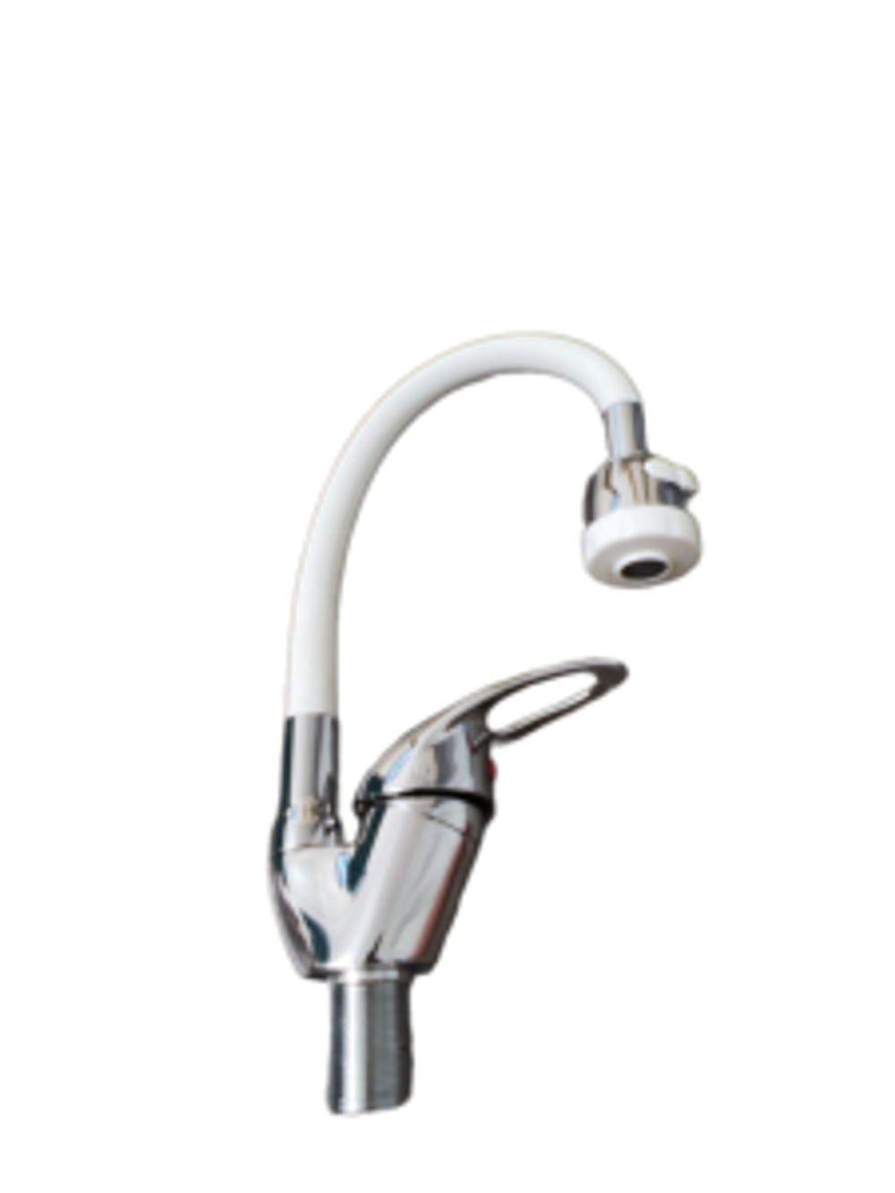 Смеситель для кухни aQuaDv, гибкий гусак, БЕЛЫЙ 510-02White