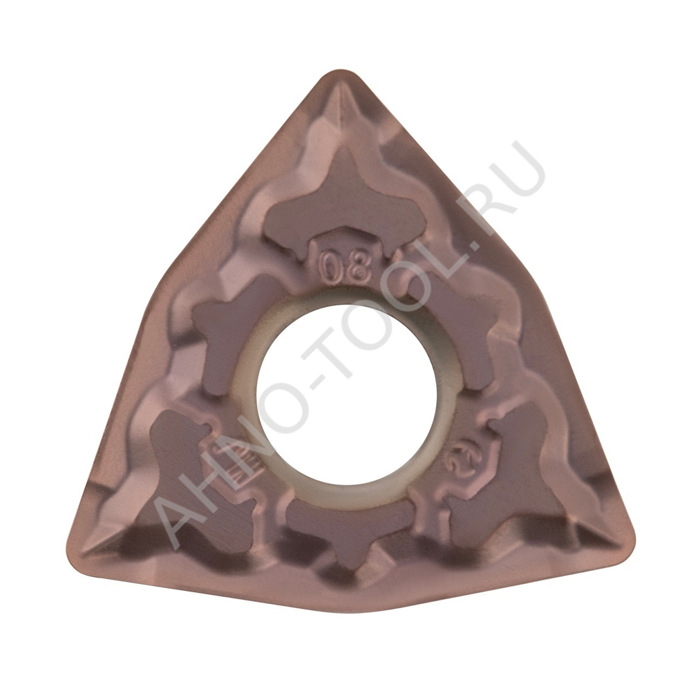 Пластина твердосплавная ISO WNMG080408-MJ APM425L AHNO по жаропроч. и нерж.стали, получистовая