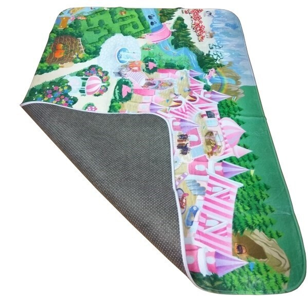 Детский ультрамягкий игровой коврик Замок, 180х130х0,8 см, ТК