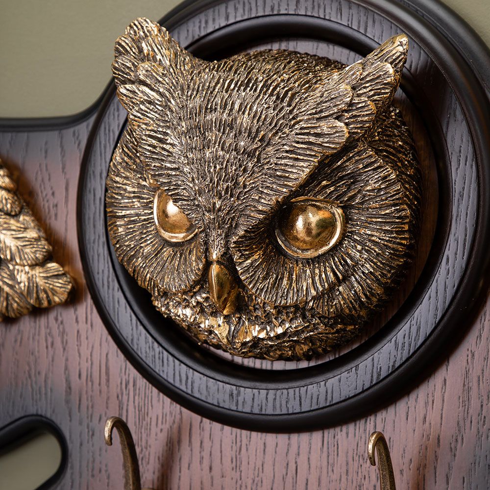 Вешалка настенная Bubo Орех Бронза