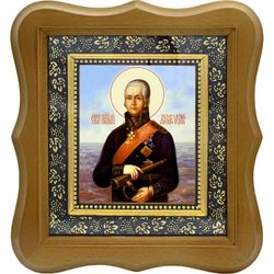 Феодор Ушаков Святой праведный адмирал. Икона на холсте.