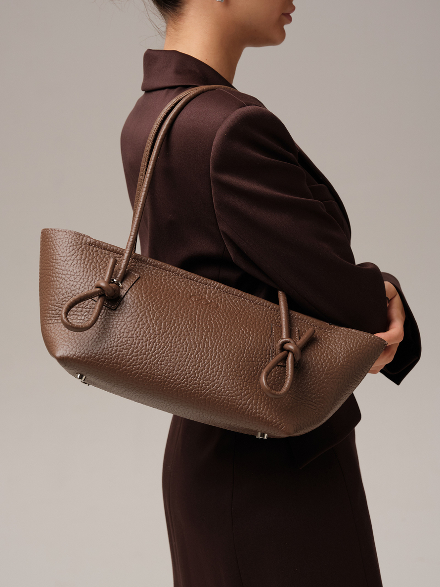 Кожаная сумка DBR 31340 коричневый какао