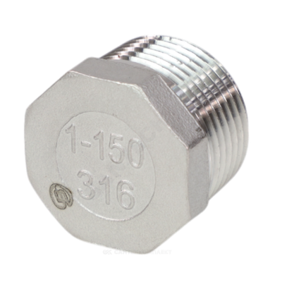 Заглушка сталь нерж Ду 50 (2") НР Benarmo