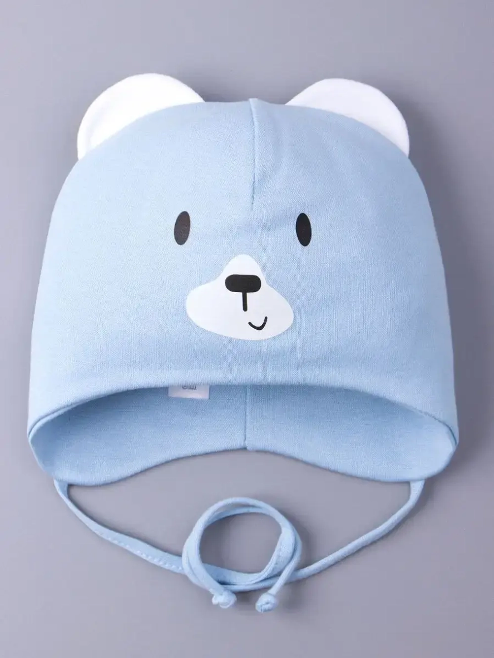 Шапка для детей с ушками на осень