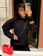 Серьги vintage black gold