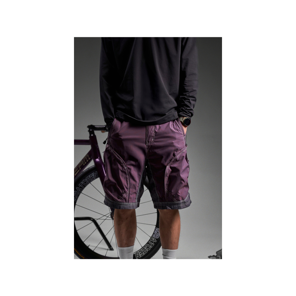 Шорты Nothomme Blue Workwear Shorts "Purple And Purple-Gray"