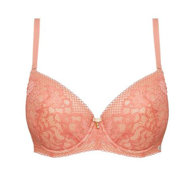 Бюстгальтер Greta с чашками на тонком поролоне (Размер: 75E) (Цвет: коралловый)