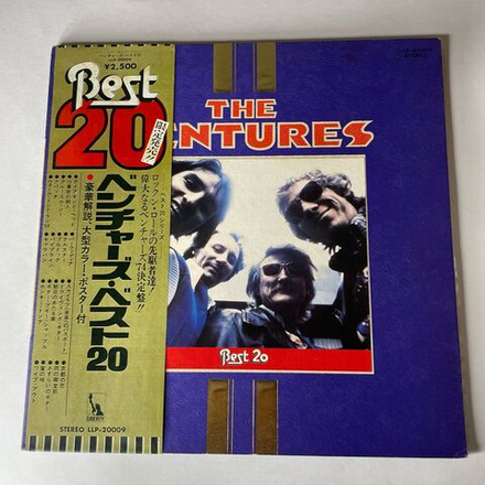 Винтажная виниловая пластинка LP The Ventures Best 20 (Япония 1974) (Оби)