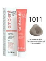 Tefia Ambient Перманентная крем-краска для волос 1011 Специальный блондин интенсивный пепельный, 60 мл