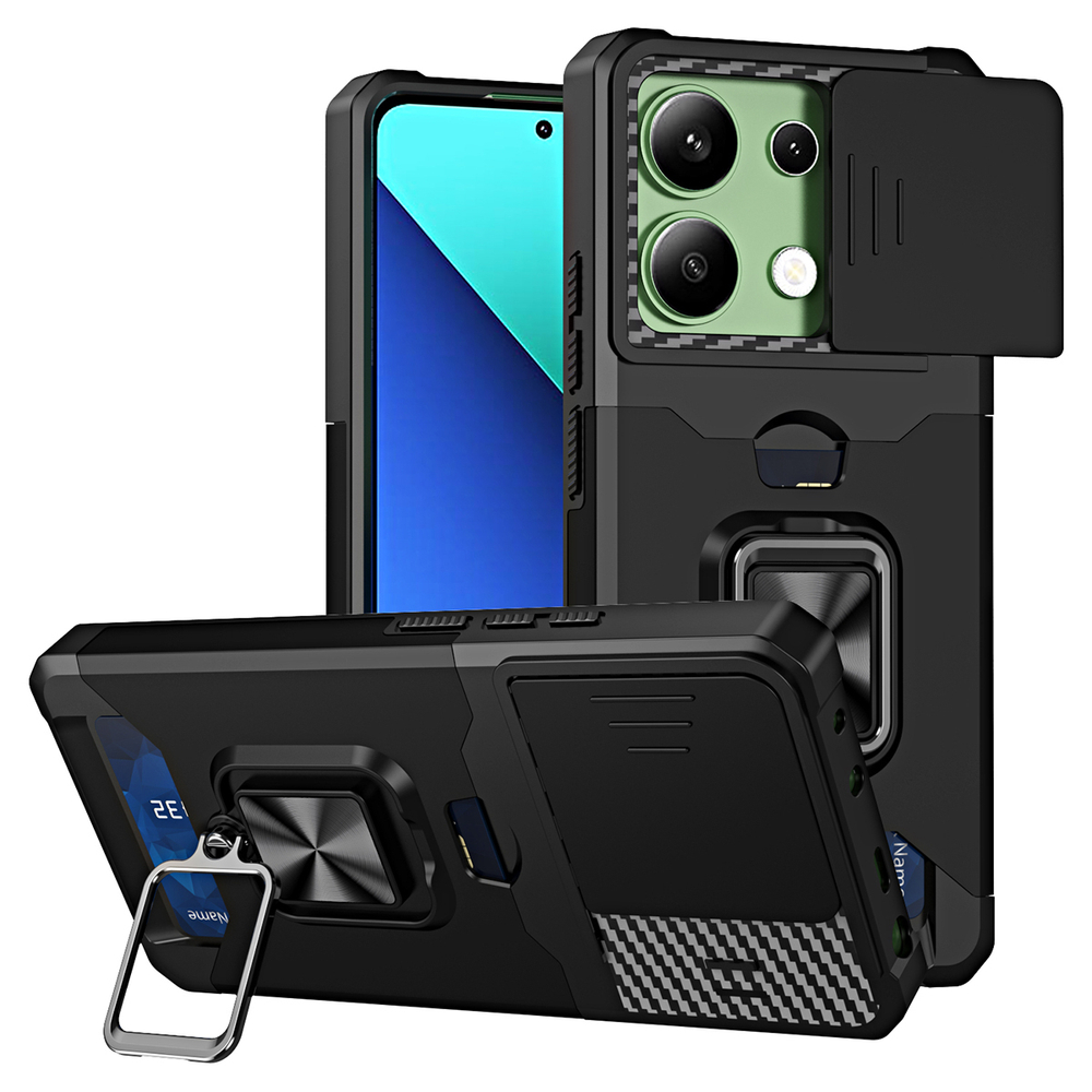 Противоударный чехол Сard Reader Case для Poco M6 Pro 4G