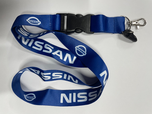Nissan (синий) / Брелок, шнурок для ключей на шею Nissan (Ниссан), ланъярд, крафт, синий (1 шт)