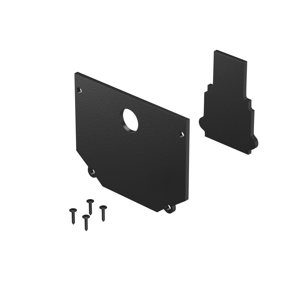 Комплект заглушек к шинопроводу для монтажа в натяжной ПВХ потолок Maytoni EXILITY TRA034EC-SCH-42B