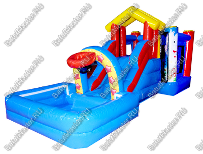 Детский надувной батут "Цирковой слоник"