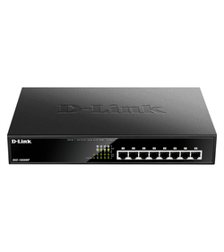 D-Link Unmanaged Switch 8x1000Base-T PoE, PoE Budget 125W, metal case